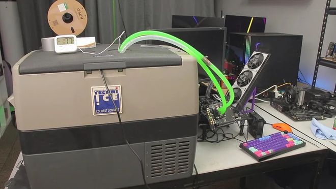 頻率猛增23%:RTX 5050經硬改與冰箱散熱,打破3DMark世界紀錄